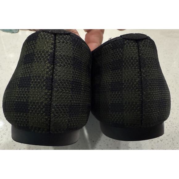 VIVAIA Margot 2.0 Square-Toe V-Cut Flats - Women's EU 42 US 10.5-11 Olive Plaid - Picture 4 of 8